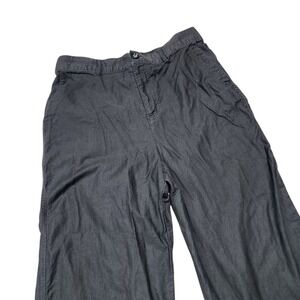 UGG Wide Leg Crop Pants Elastic Waist Casual Comfy‎ Gray Size L